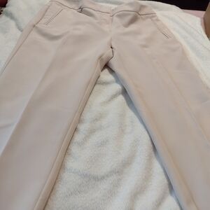Adrianna Papell Cream Straight Leg Pants